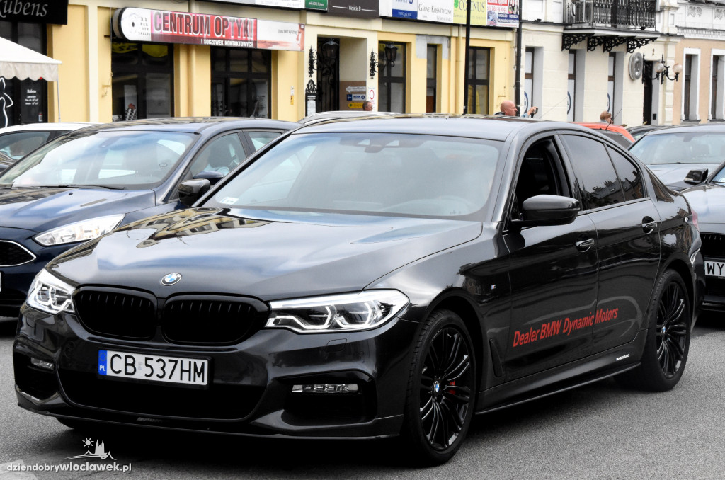 Przejazd BMW przez Włocławek