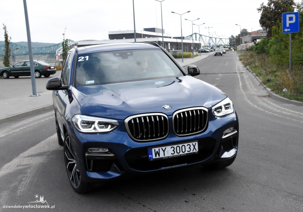 Przejazd BMW przez Włocławek