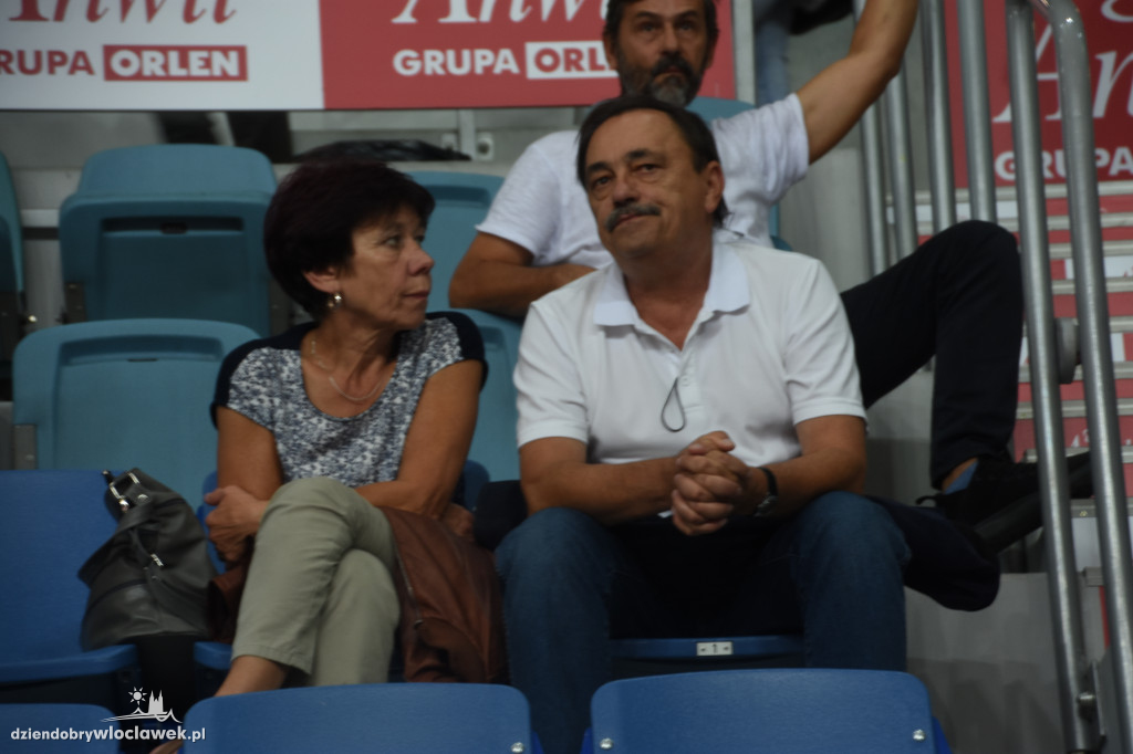 Kibice Anwilu na meczu z Treflem Sopot