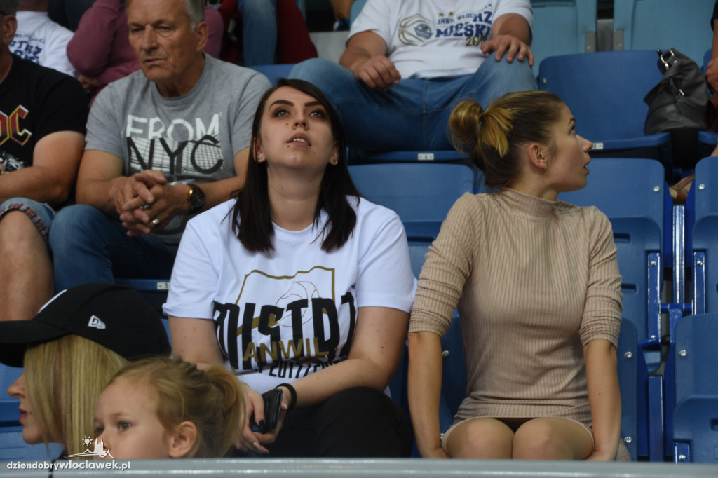 Kibice Anwilu na meczu z Treflem Sopot