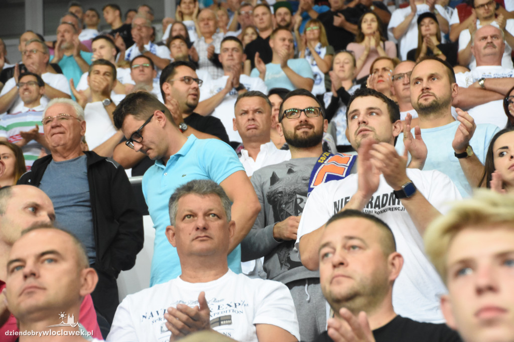 Kibice Anwilu na meczu z Treflem Sopot