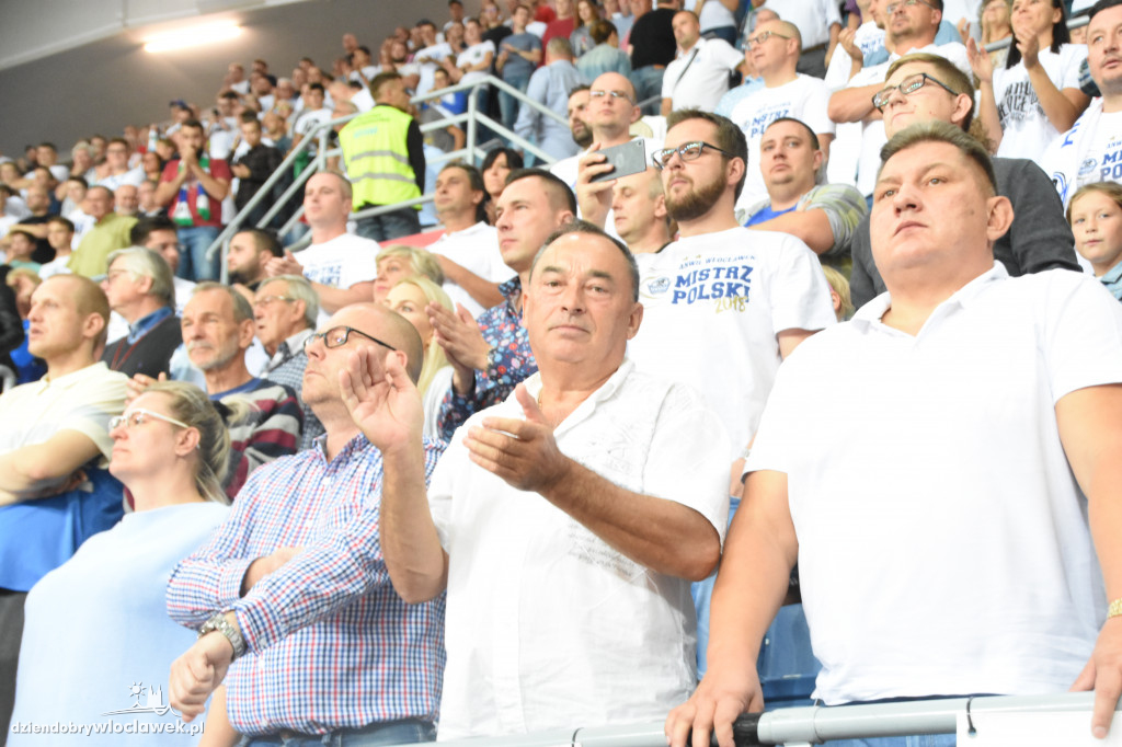 Kibice Anwilu na meczu z Treflem Sopot