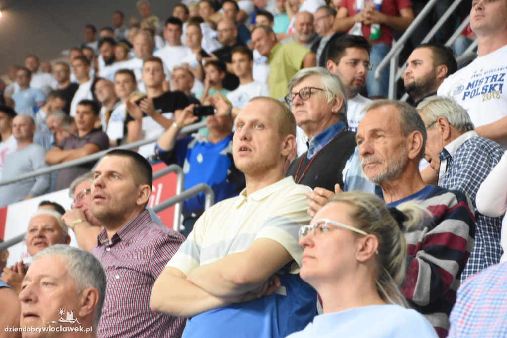 Kibice Anwilu na meczu z Treflem Sopot