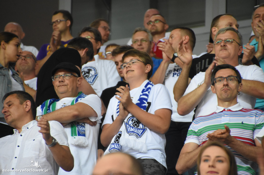 Kibice Anwilu na meczu z Treflem Sopot