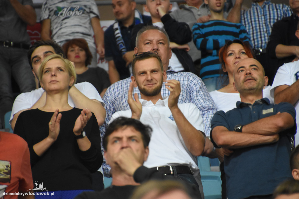 Kibice Anwilu na meczu z Treflem Sopot