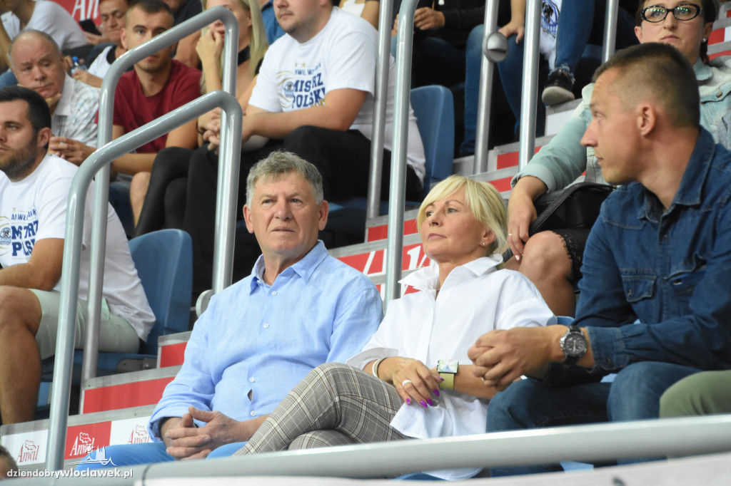 Kibice Anwilu na meczu z Treflem Sopot