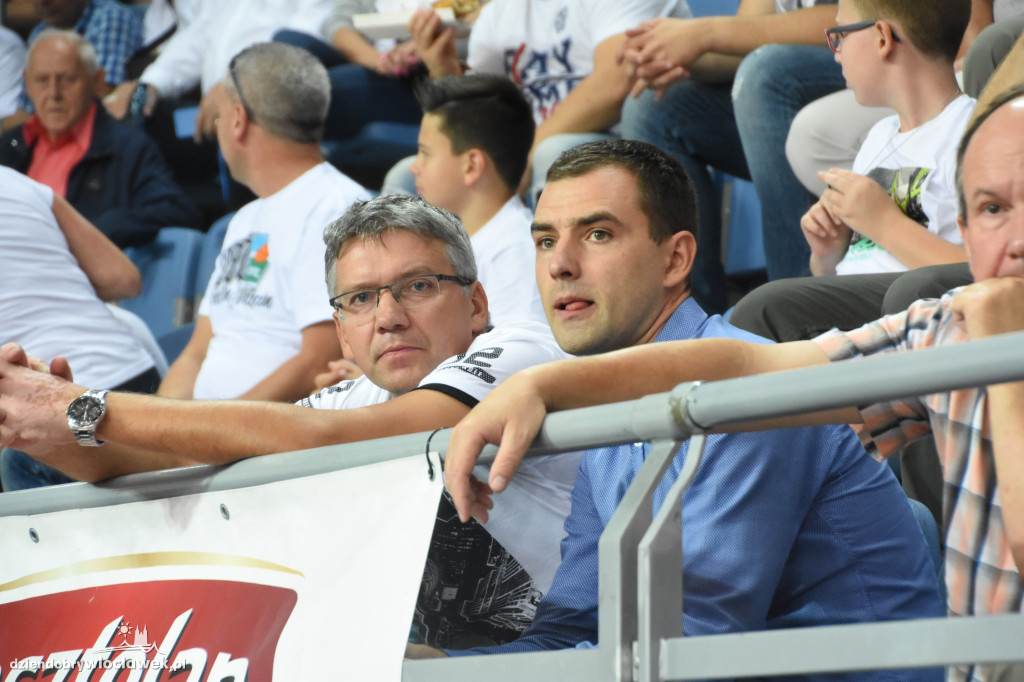 Kibice Anwilu na meczu z Treflem Sopot
