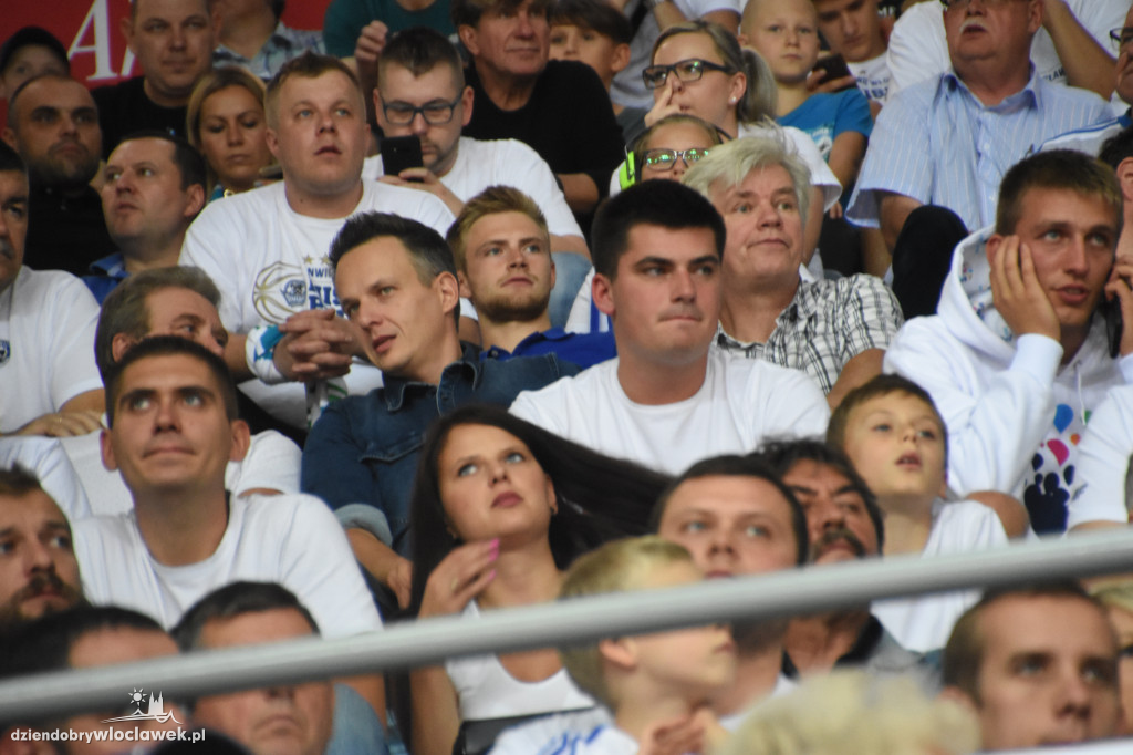 Kibice Anwilu na meczu z Treflem Sopot