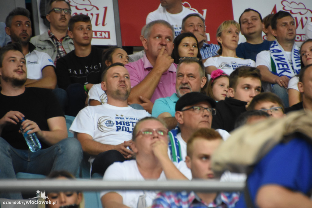 Kibice Anwilu na meczu z Treflem Sopot