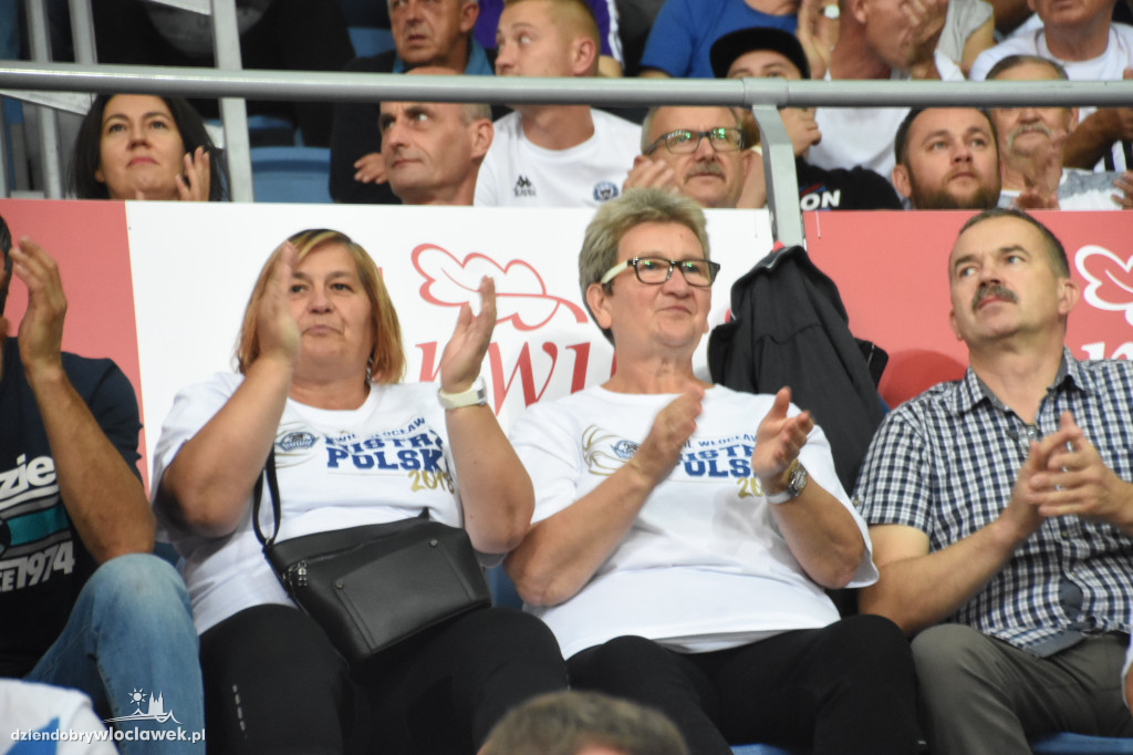 Kibice Anwilu na meczu z Treflem Sopot