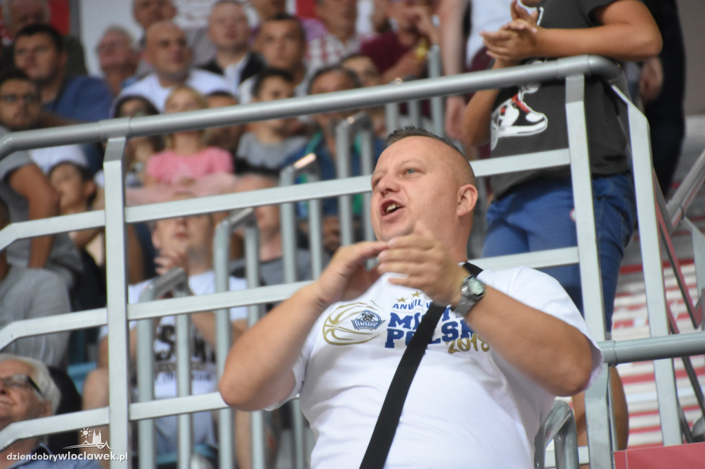 Kibice Anwilu na meczu z Treflem Sopot