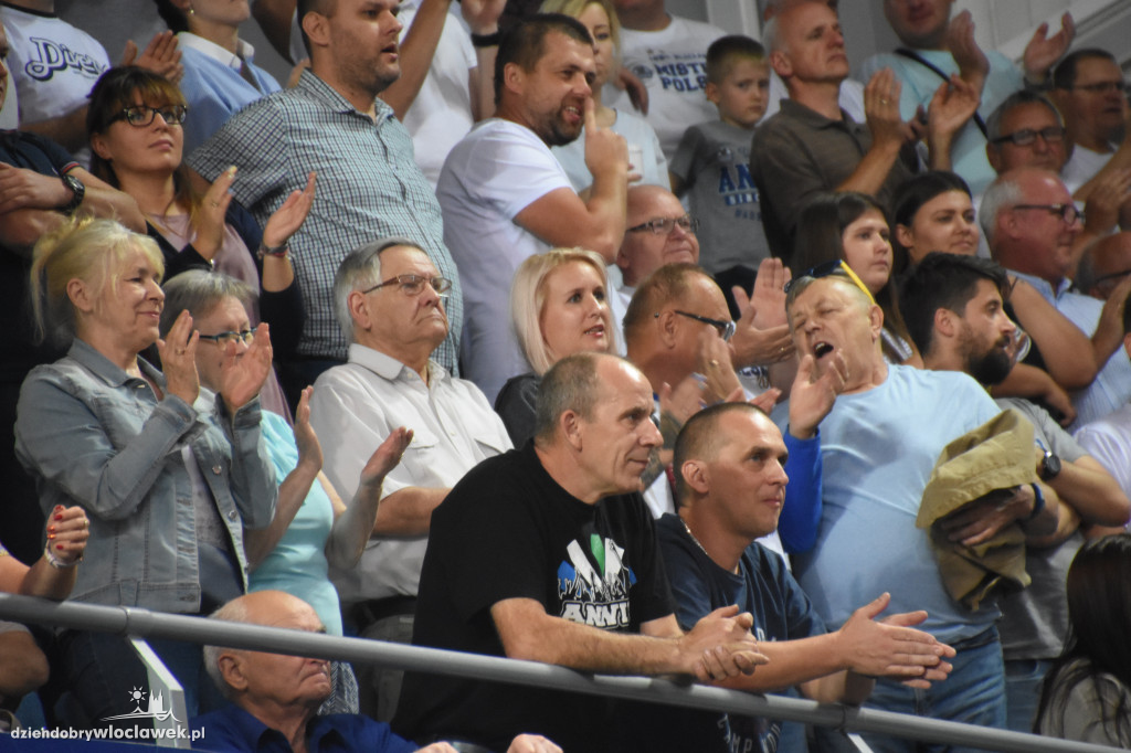 Kibice Anwilu na meczu z Treflem Sopot