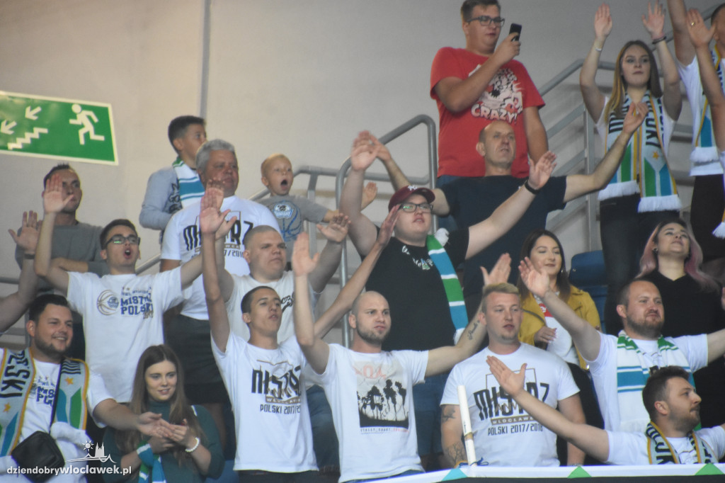Kibice Anwilu na meczu z Treflem Sopot