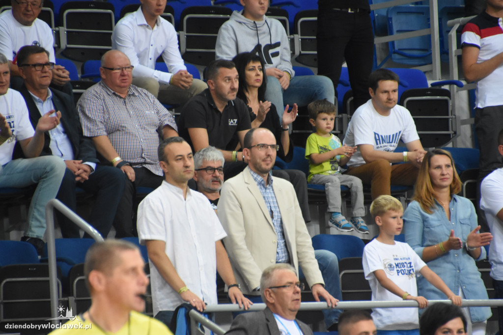 Kibice Anwilu na meczu z Treflem Sopot