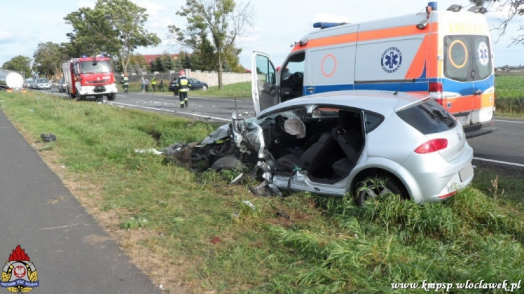 Zderzenie cysterny z osobówką