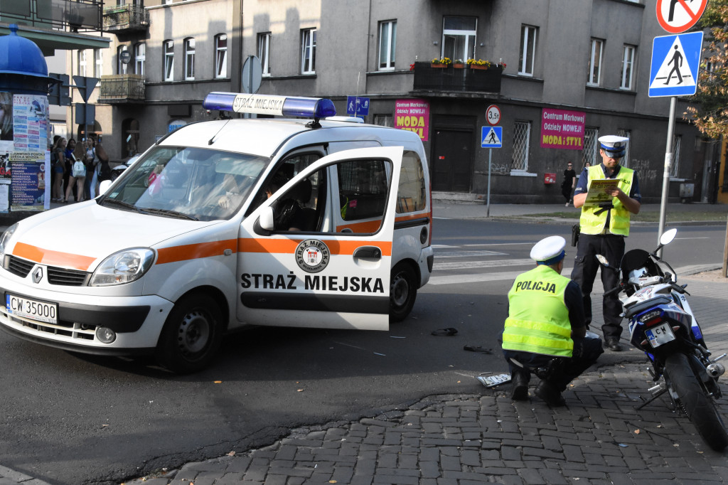 Potrącenie motocyklisty na św. Antoniego