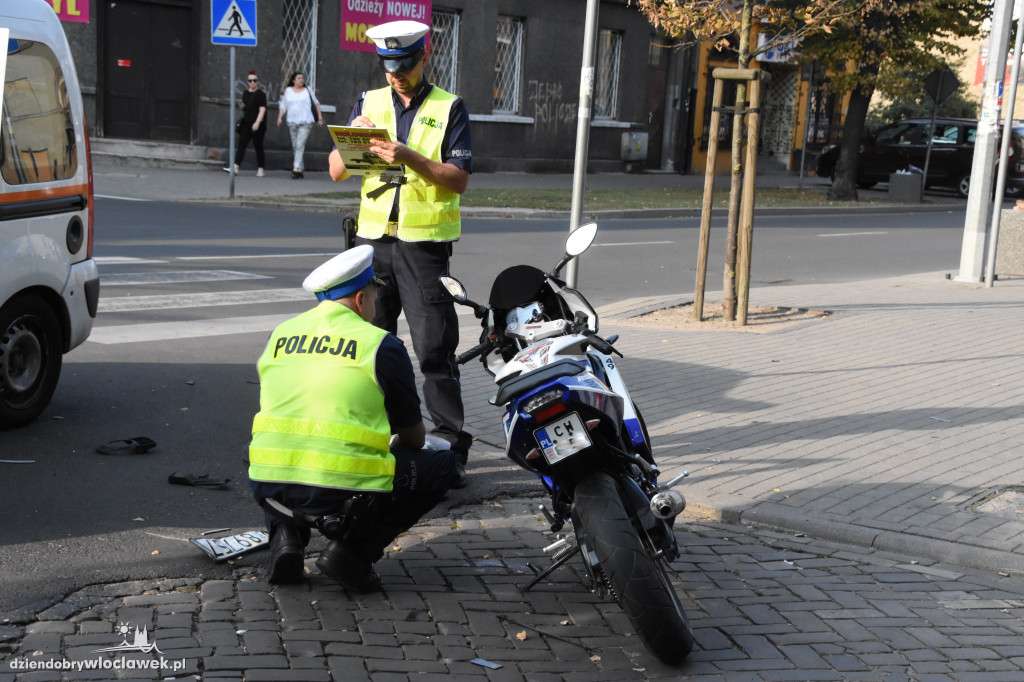 Potrącenie motocyklisty na św. Antoniego