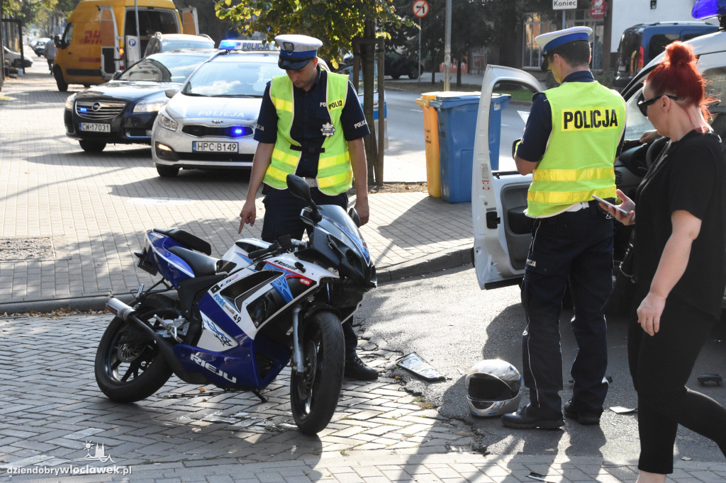 Potrącenie motocyklisty na św. Antoniego