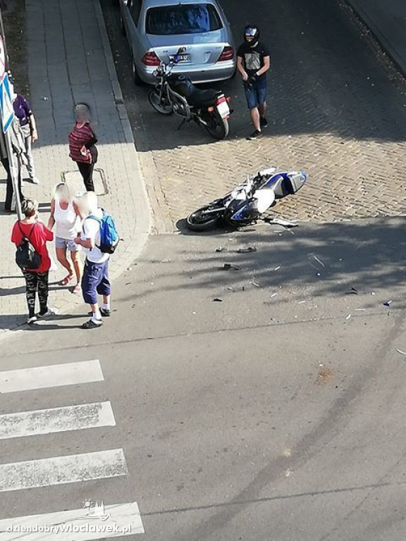 Potrącenie motocyklisty na św. Antoniego