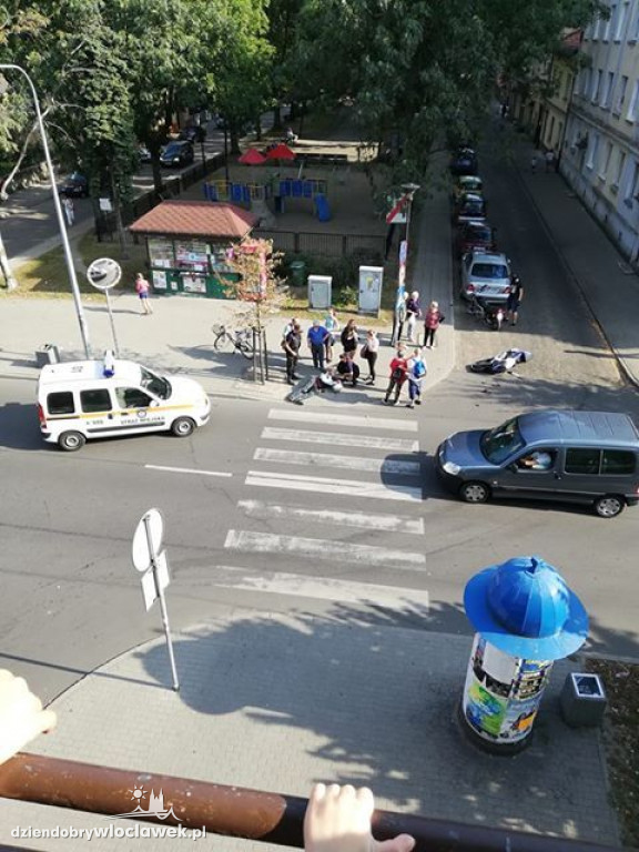 Potrącenie motocyklisty na św. Antoniego