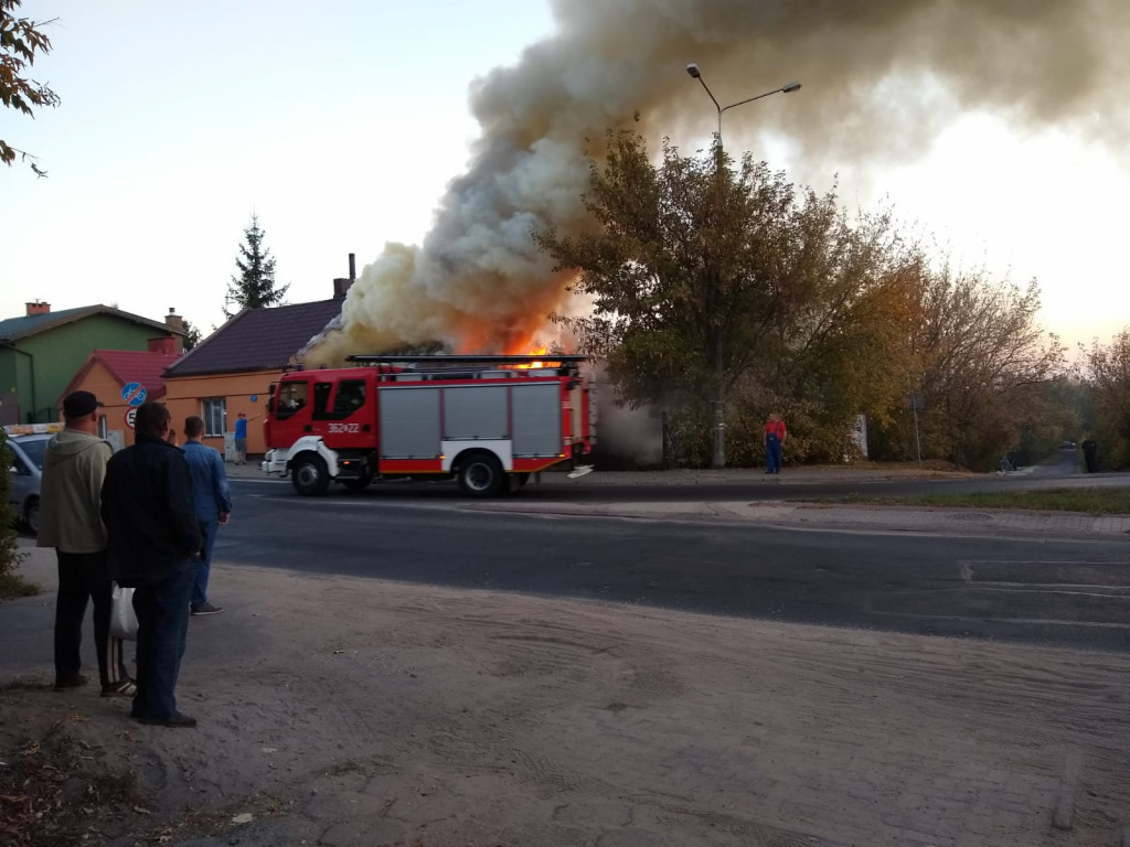 Pożar budynku przy ul. Lipnowskiej