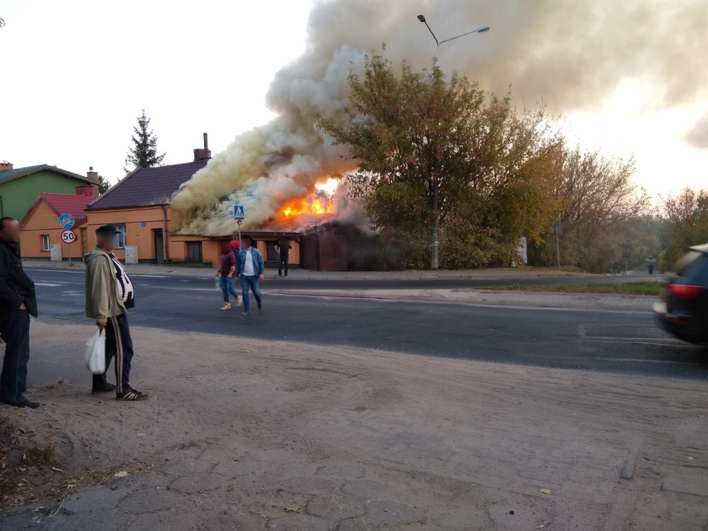 Pożar budynku przy ul. Lipnowskiej