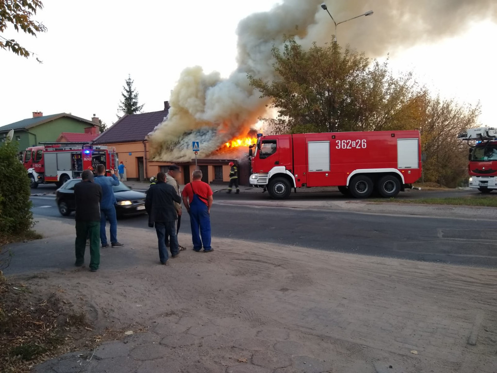Pożar budynku przy ul. Lipnowskiej