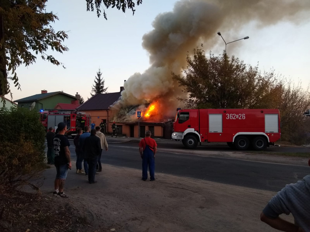 Pożar budynku przy ul. Lipnowskiej