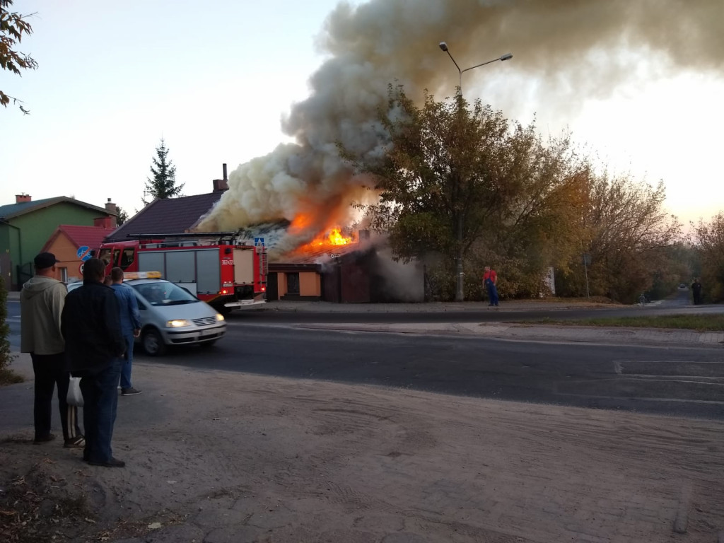 Pożar budynku przy ul. Lipnowskiej