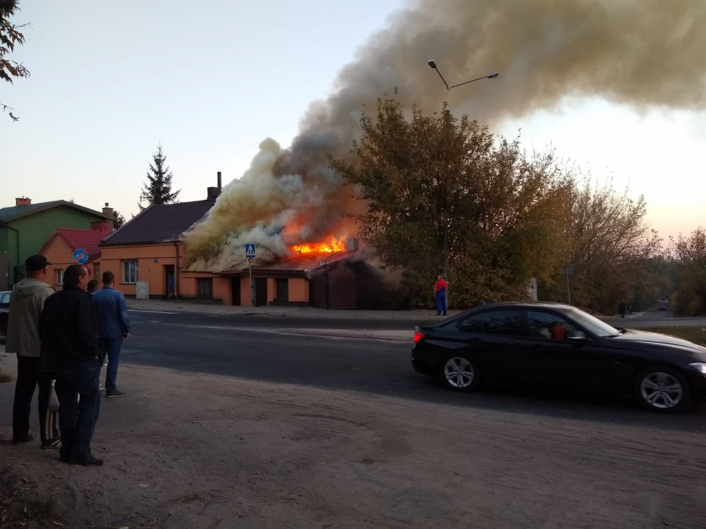 Pożar budynku przy ul. Lipnowskiej