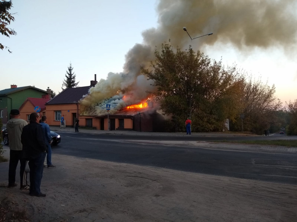 Pożar budynku przy ul. Lipnowskiej