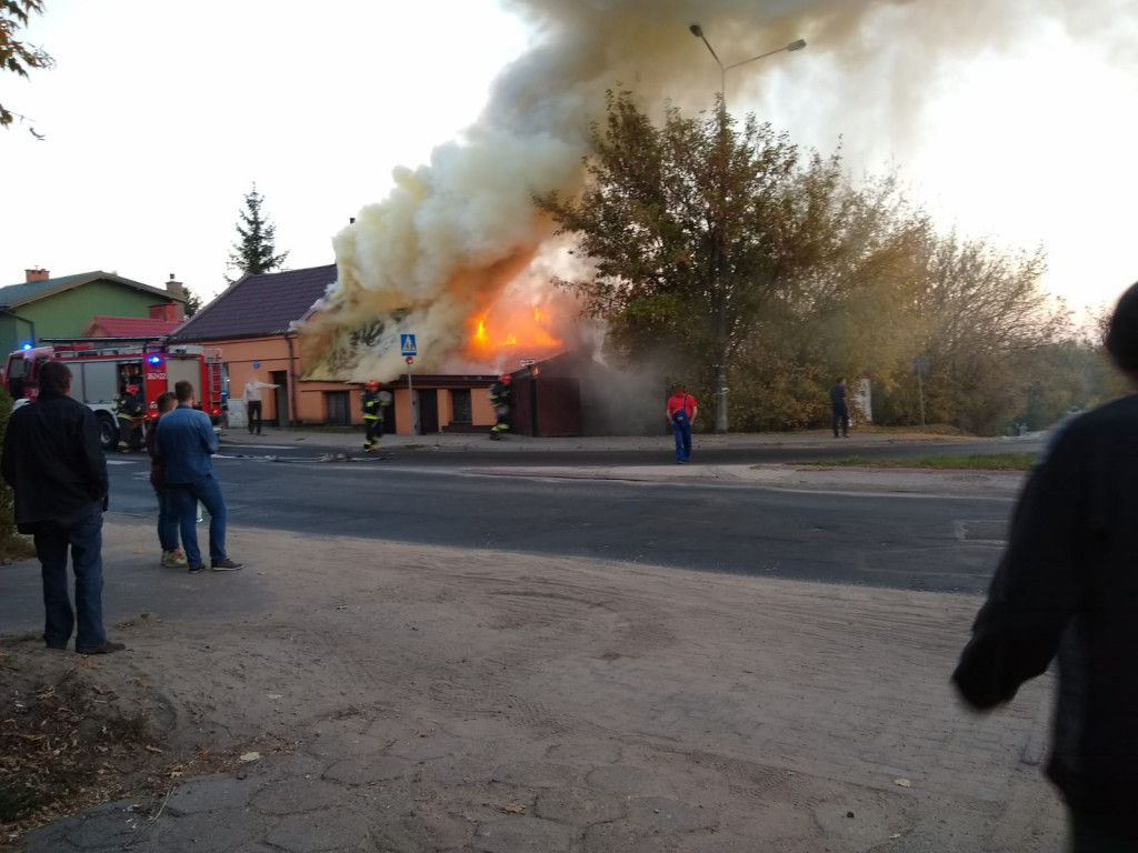 Pożar budynku przy ul. Lipnowskiej