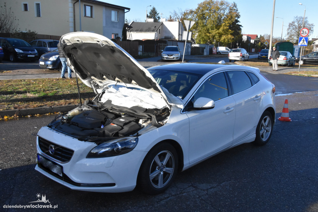 Zderzenie skody i volvo na Plantach