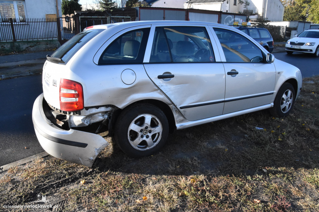Zderzenie skody i volvo na Plantach