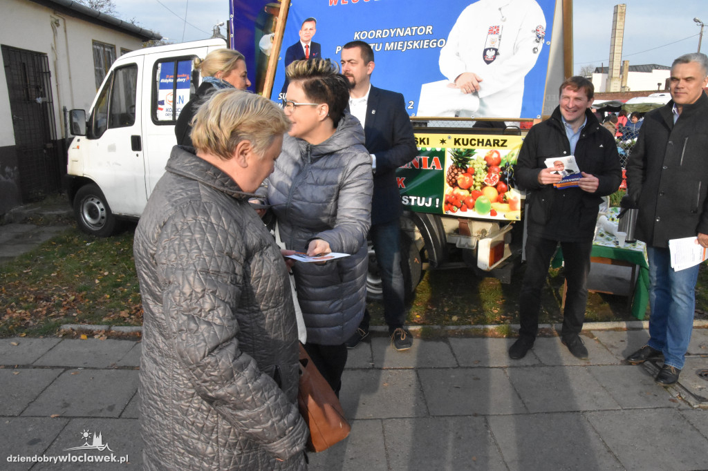 Walka o głosy na targowisku