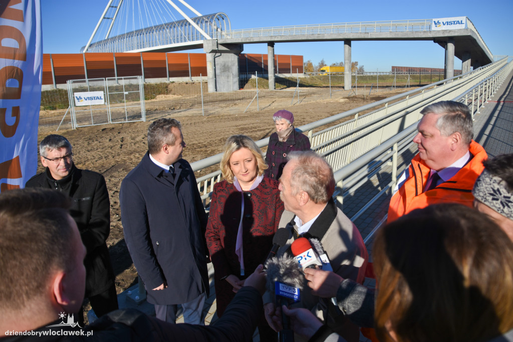 Kładka nad autostradą A1 otwarta
