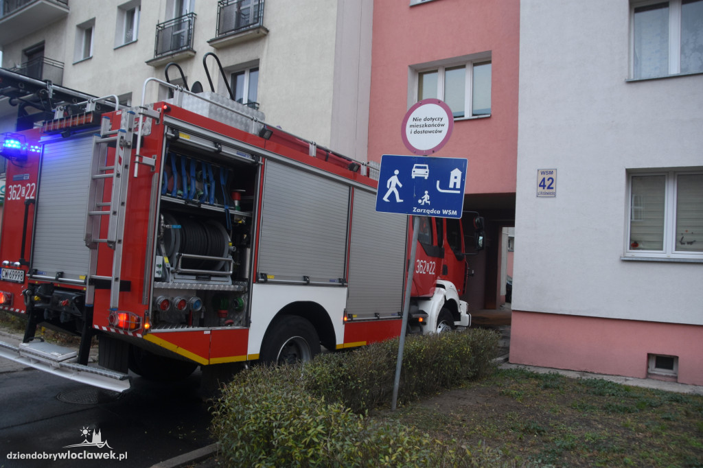 Pożar w piwnicy bloku przy Królewieckiej