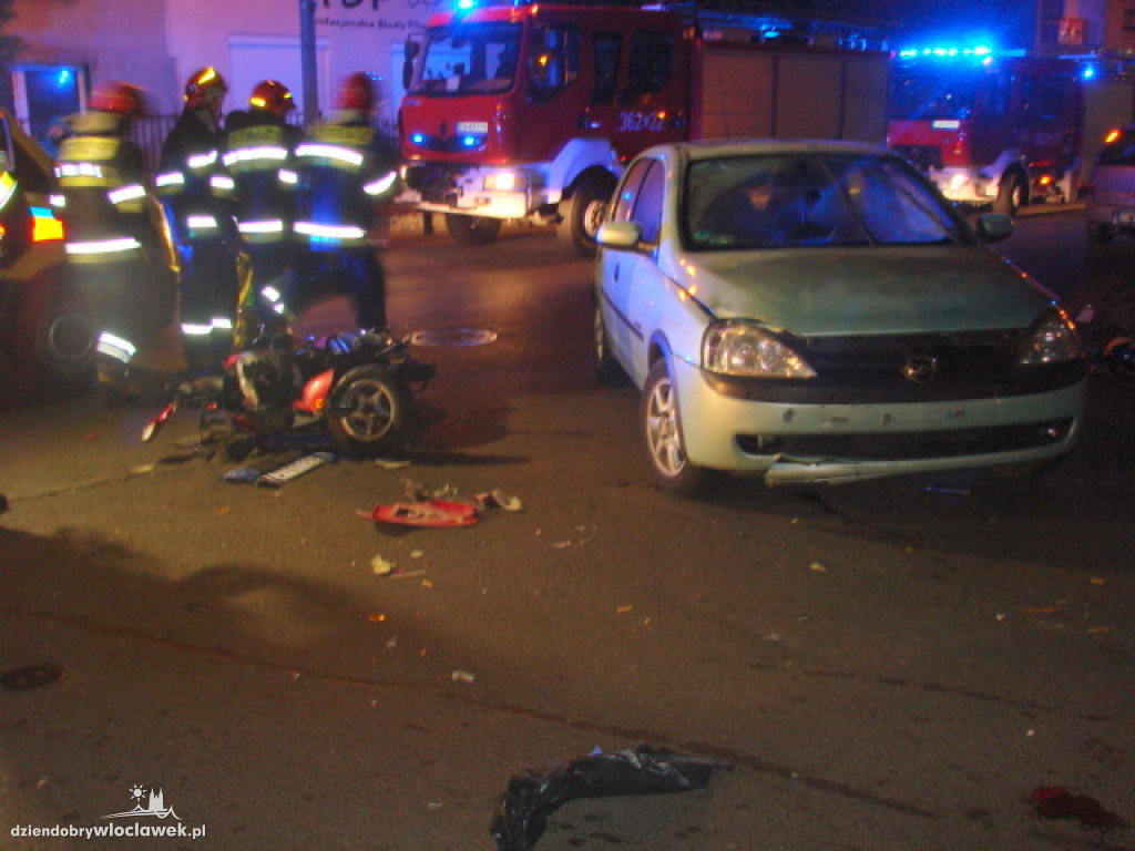 Opel uderzył w skuter