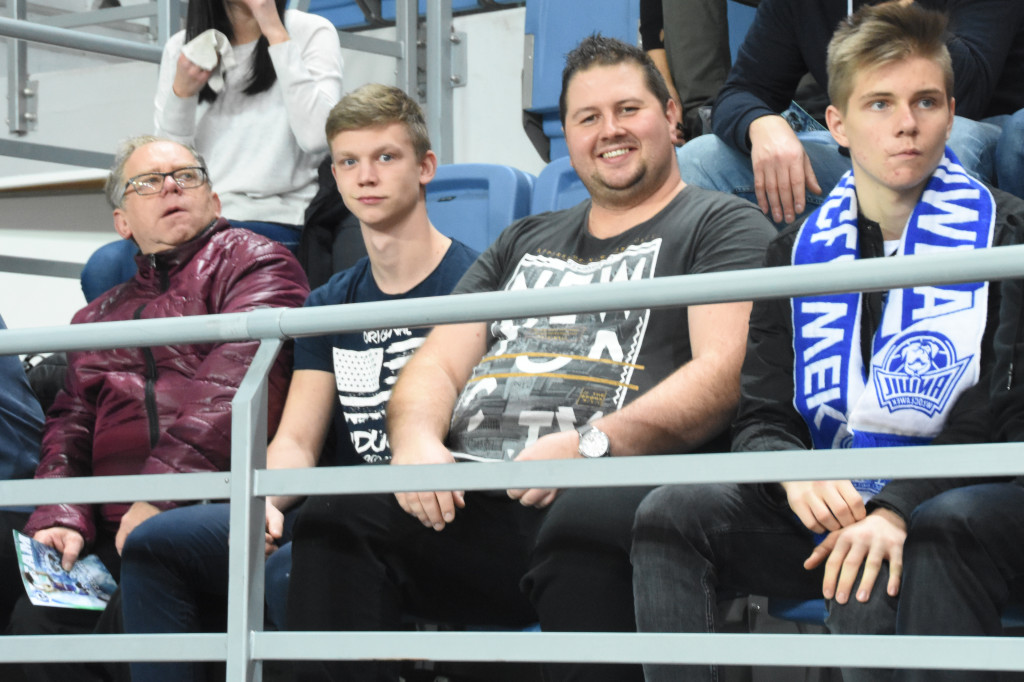 Kibice na meczu Anwilu z BK Ventspils