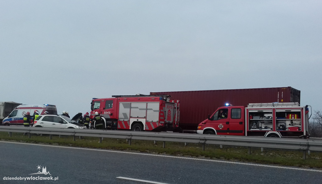 Groźne zdarzenie na autostradzie A1