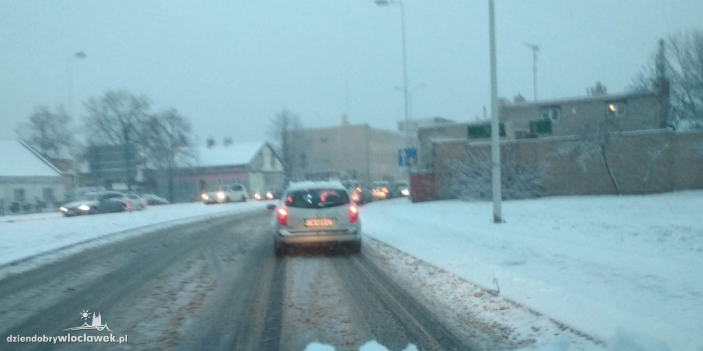 Śnieżna zima wróciła do Włocławka