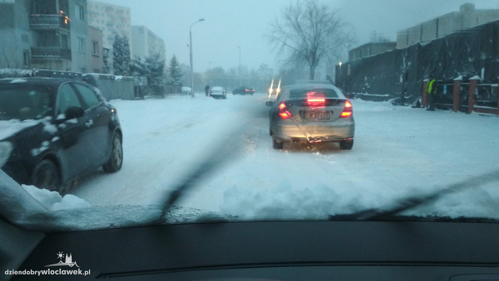 Śnieżna zima wróciła do Włocławka