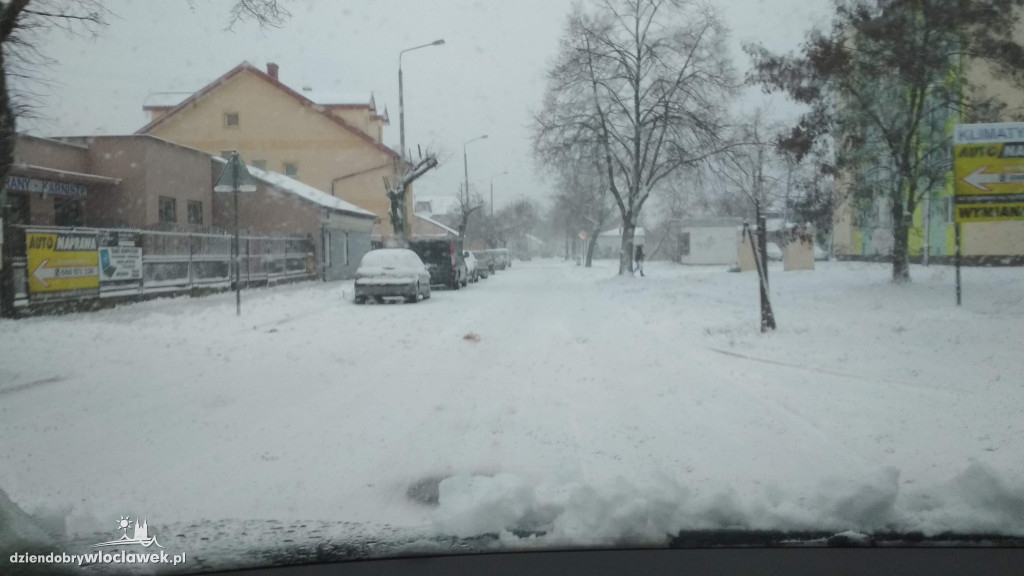 Śnieżna zima wróciła do Włocławka