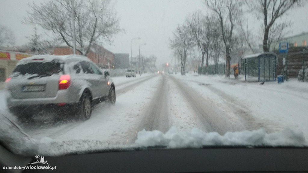 Śnieżna zima wróciła do Włocławka