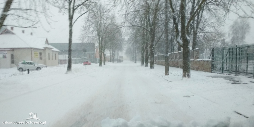 Śnieżna zima wróciła do Włocławka