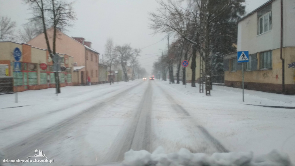 Śnieżna zima wróciła do Włocławka
