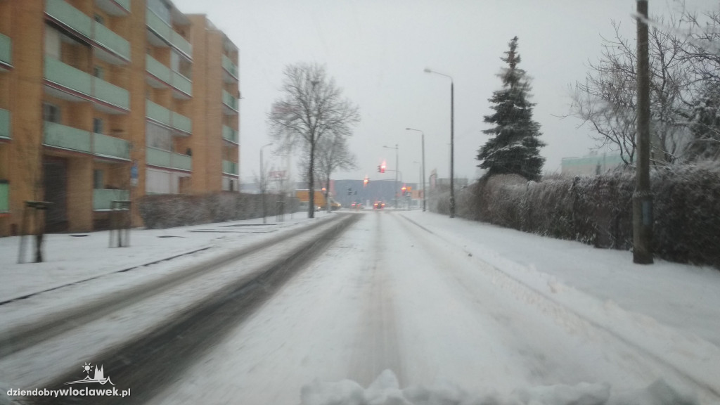 Śnieżna zima wróciła do Włocławka