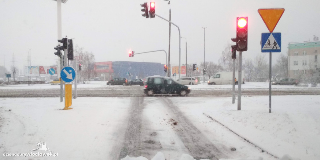 Śnieżna zima wróciła do Włocławka