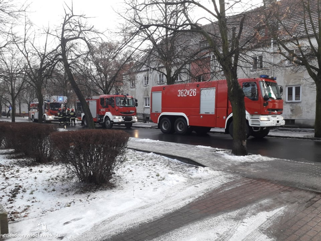 Pożar w domu mieszkalnym przy Chmielnej