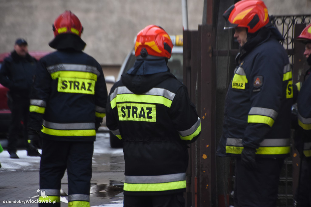 Pożar w budynku poczty przy Chopina